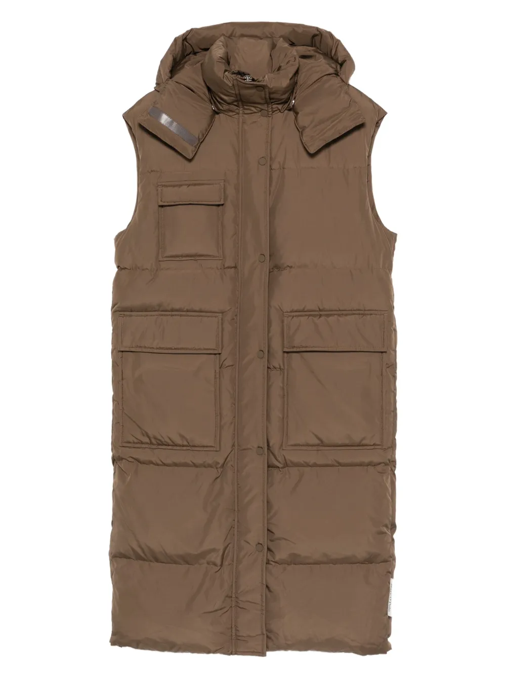 hooded quilted vest