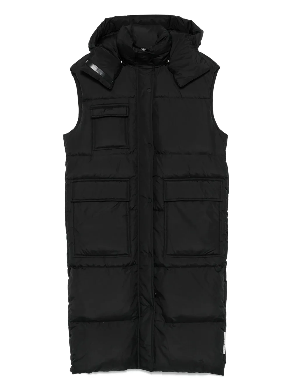 hooded quilted vest