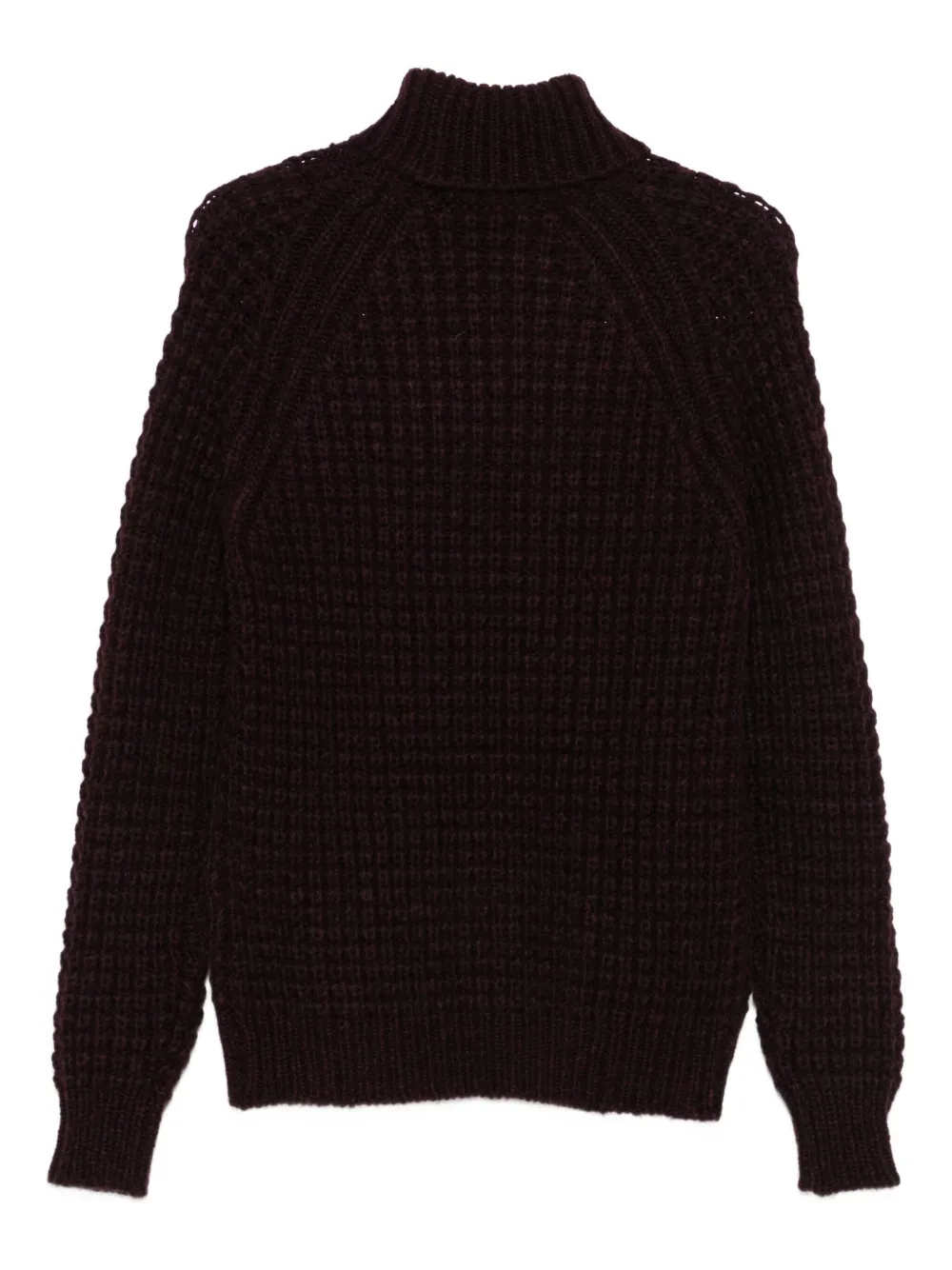 Roberto Collina roll-neck waffle-knit sweater - Rood