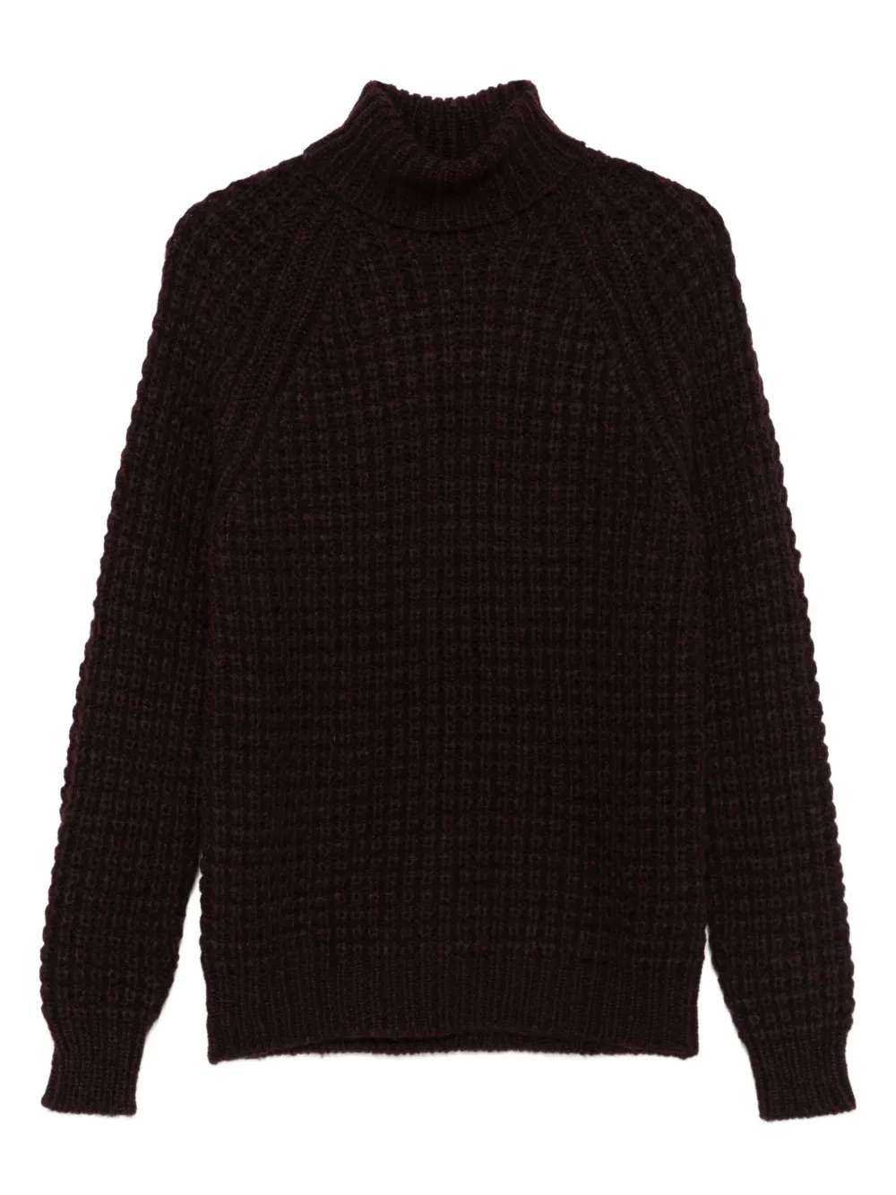 Roberto Collina roll-neck waffle-knit sweater | Red | Image 1