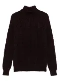Roberto Collina roll-neck waffle-knit sweater - Red