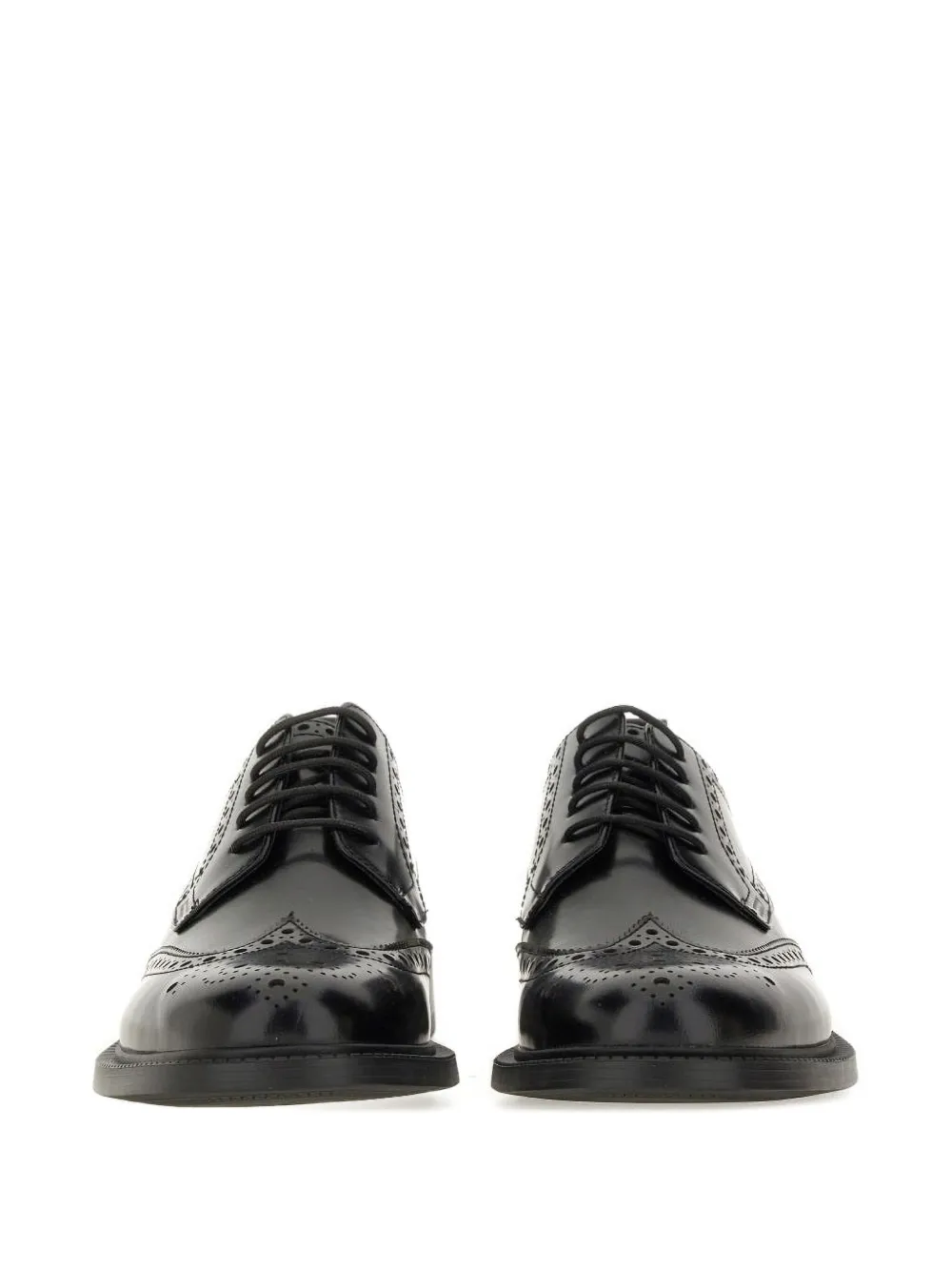 HUGO Brogue Lace-up Loafers Zwart