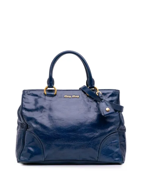 Miu Miu Pre-Owned 2010-2025 Vitello Shine satchel