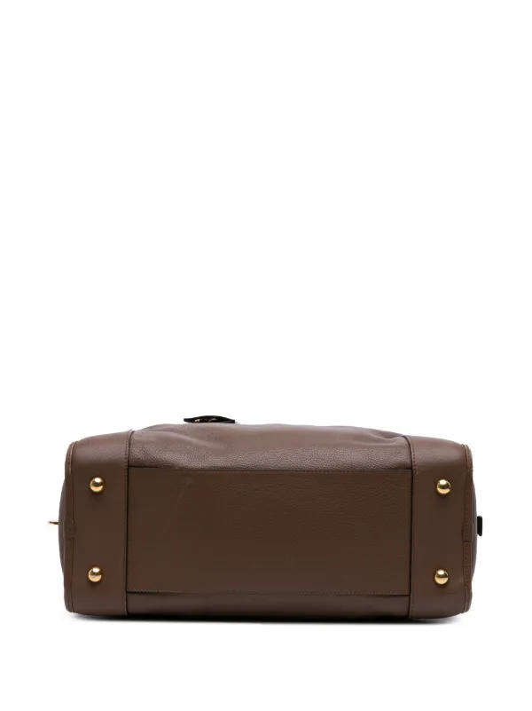 Loewe Pre-Owned 2013 Leather Amazona 36 Handbag | Brown