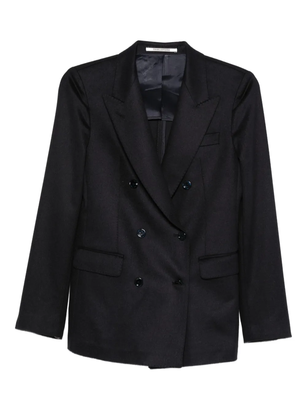 Tagliatore Blazer met dubbele rij knopen en lange mouwen Blauw