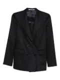 Tagliatore double-breasted long-sleeves blazer - Blue