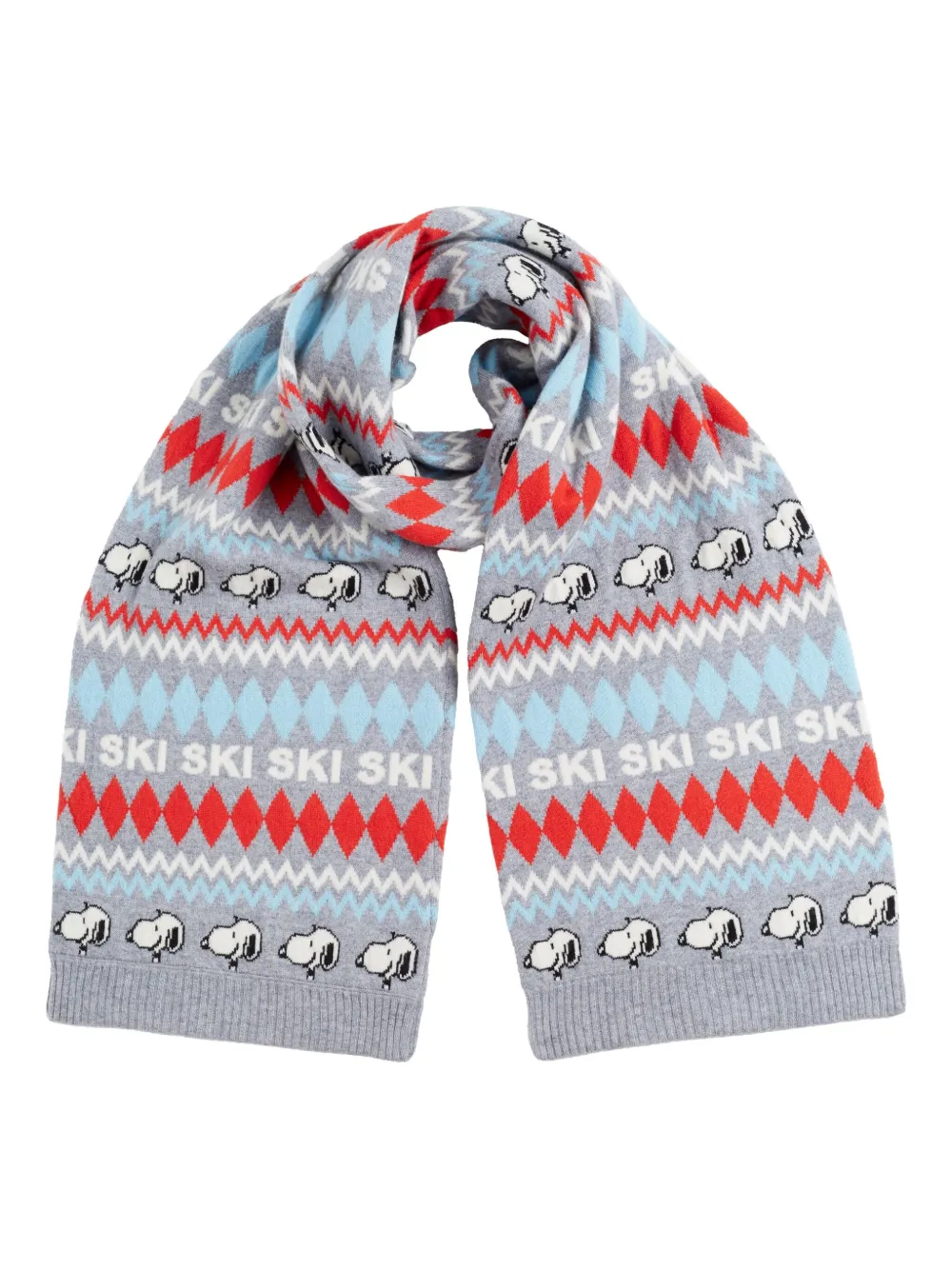 Chinti & Parker Ski Patterned Scarf In Multi