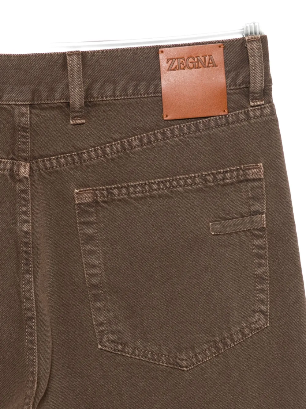 Zegna Straight-leg Jeans In Brown