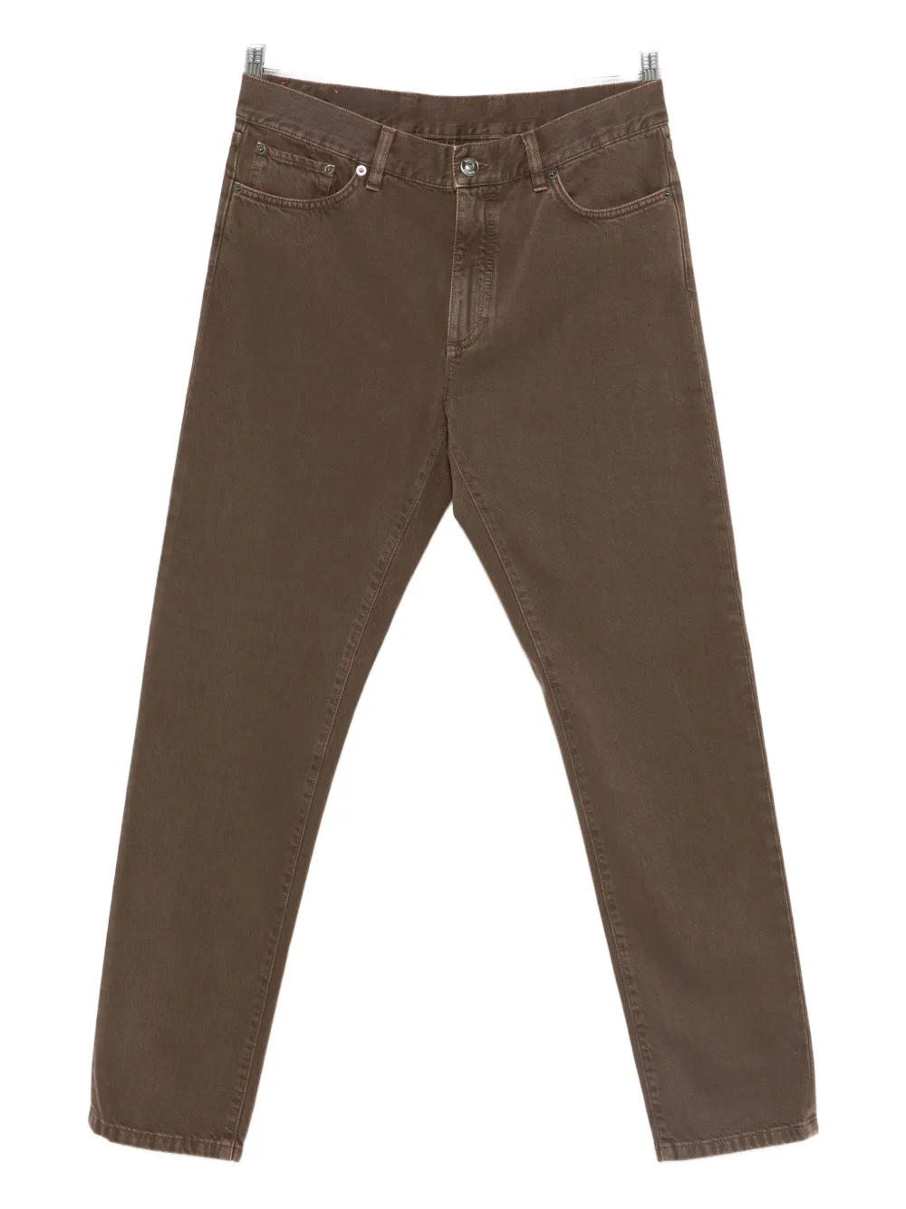 Zegna Straight-leg Jeans In Brown