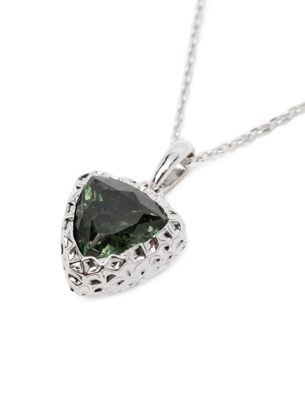 Darkai Trillion Tourmaline Necklace In Black