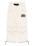 Barrow kids buckle-fastening cargo trousers - Neutrals
