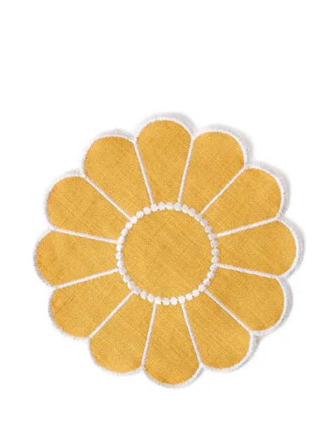 Cabana Forro de cesta com bordado floral 14cm