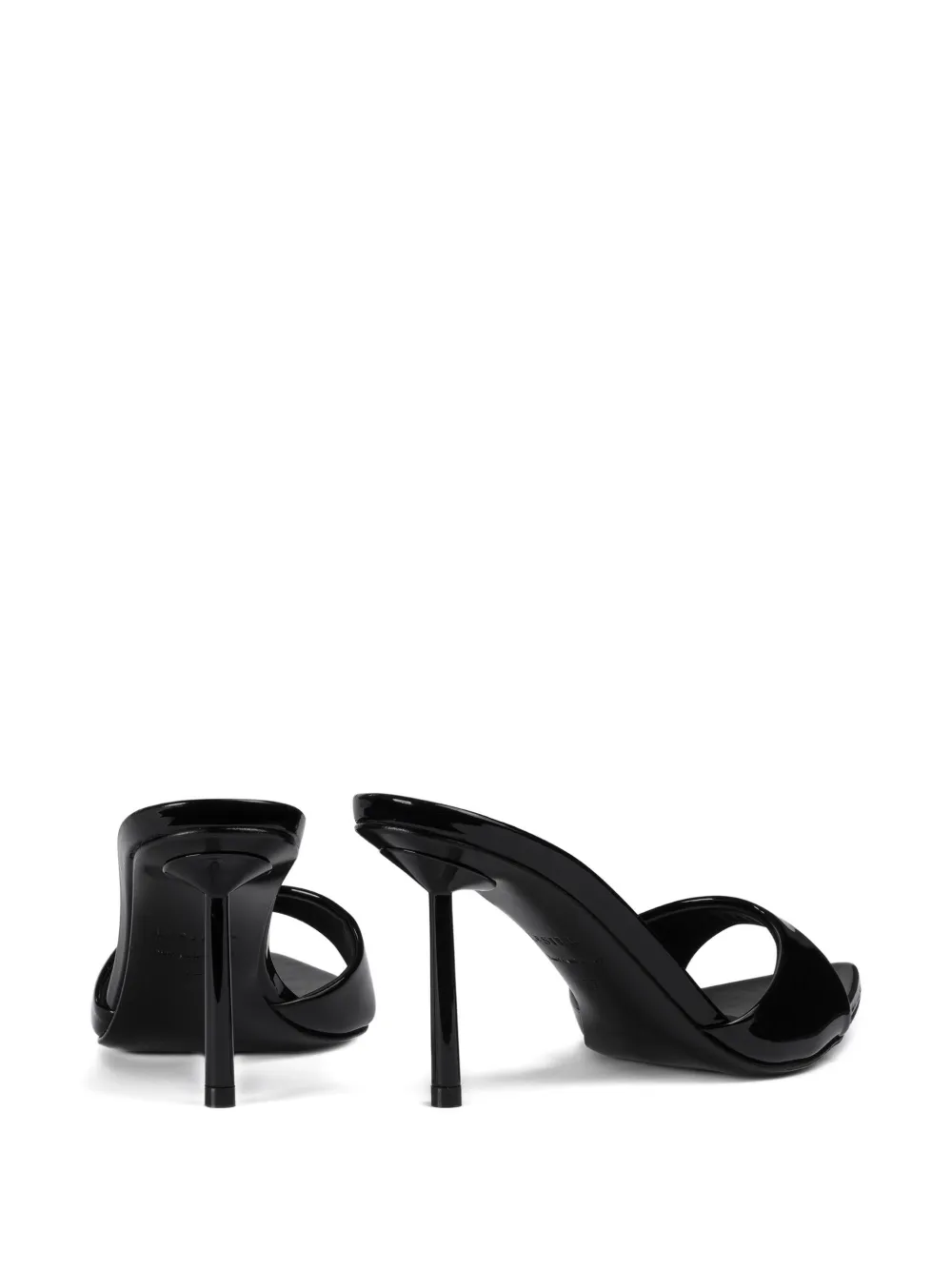 Le Silla 80mm Bella patent leather sandals Black