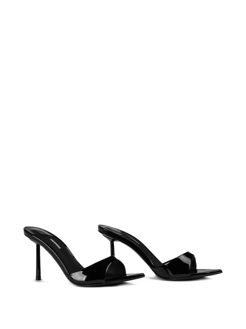 Le Silla 80mm Bella patent leather sandals Black