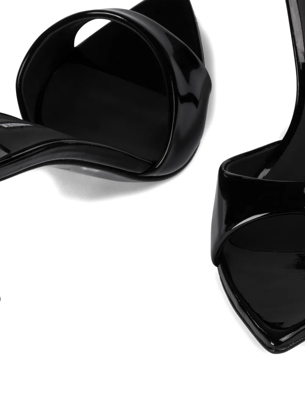Le Silla 80mm Bella patent leather sandals Black