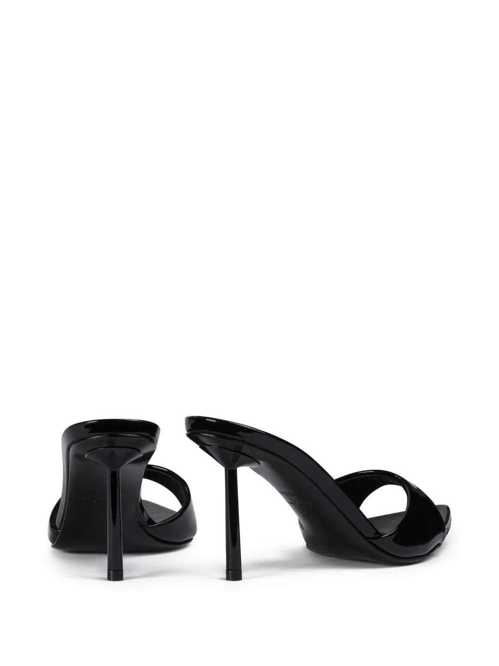 Le Silla 80mm Bella patent leather sandals Black