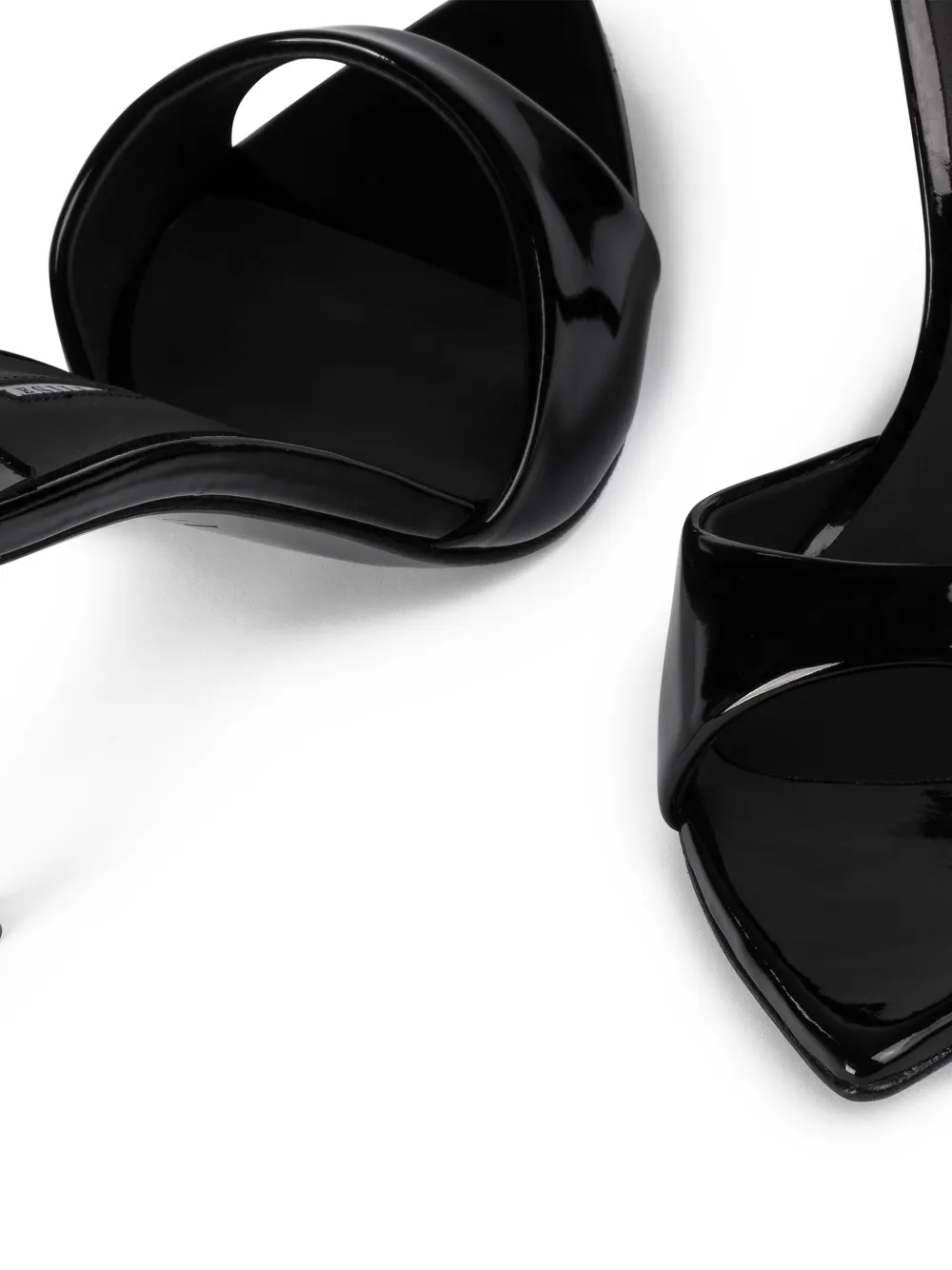 Le Silla 80mm Bella patent leather sandals Black