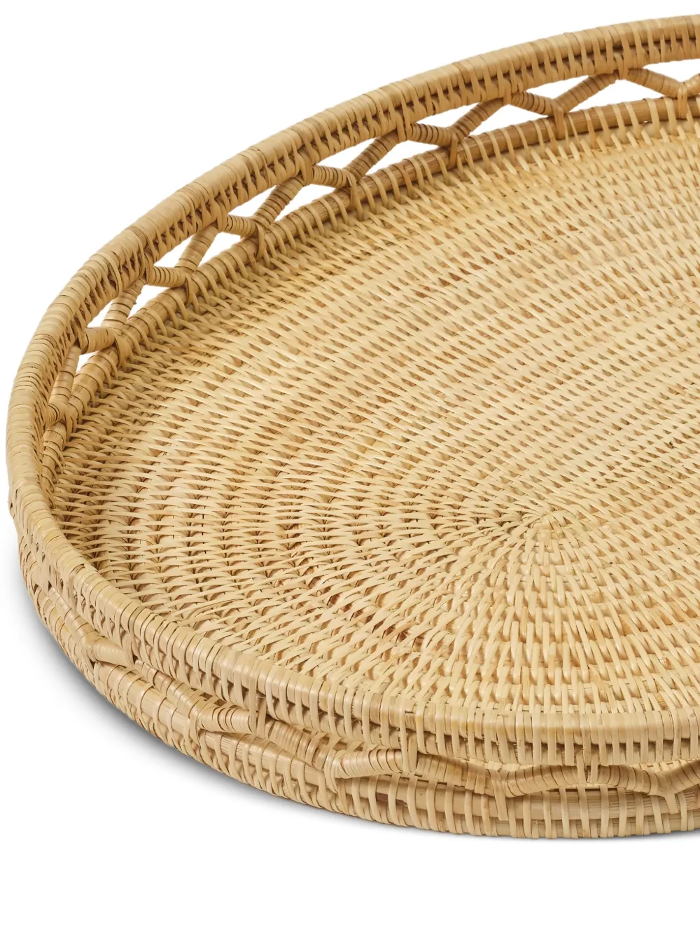 Cabana Large Sabbia Oval Tray In Brown