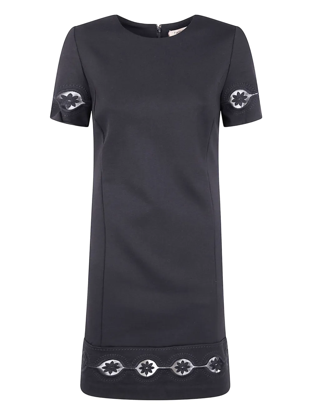 TWINSET Jurk met korte mouwen Zwart
