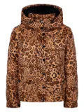 TWINSET leopard-print quilted jacket - Brown