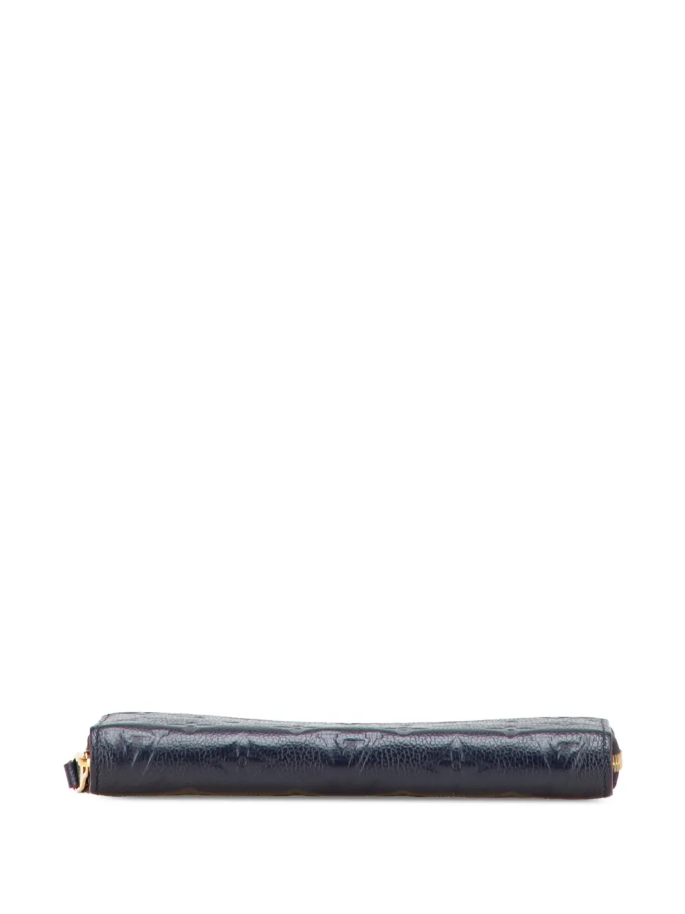 Pre-owned Louis Vuitton 2021-2025 Monogram Empreinte Zippy Wallet Long Wallets In Blue