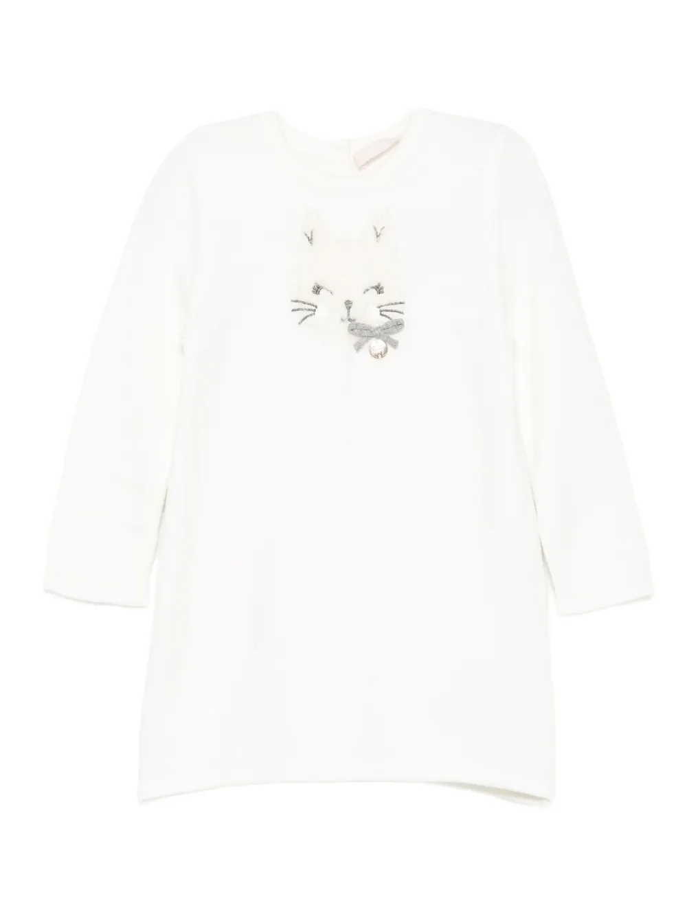 Liu Jo Kids Jurk met kattenprint Wit