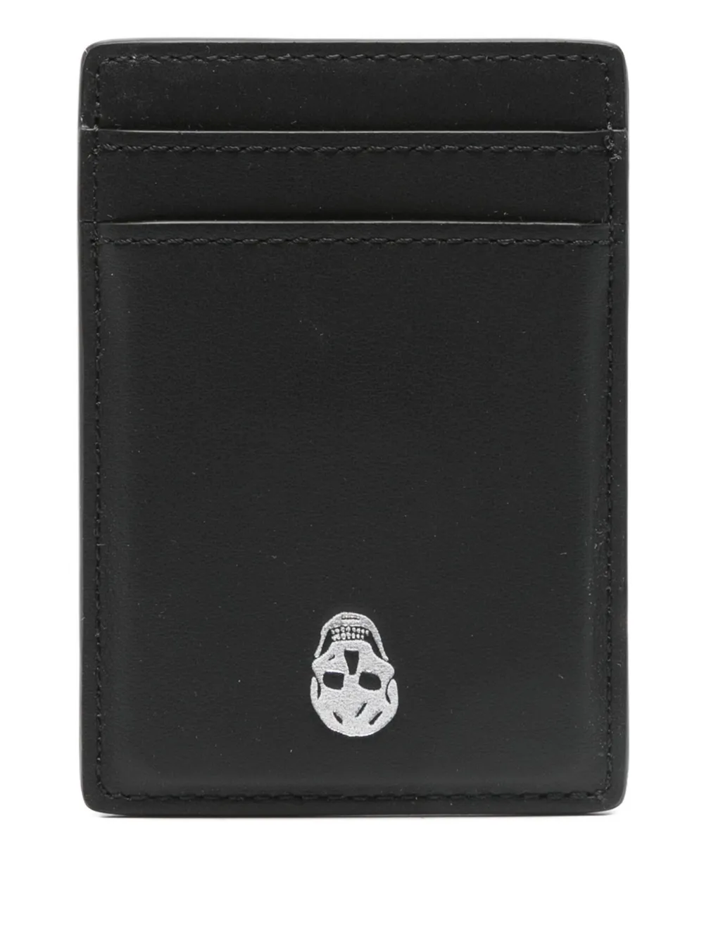 Alexander McQueen Skull Magnetic pasjeshouder Zwart