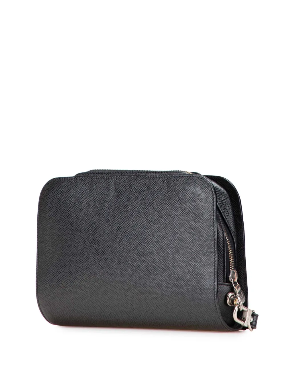 Pre-owned Louis Vuitton 2002 Taiga Baikal Clutch Bag In Black