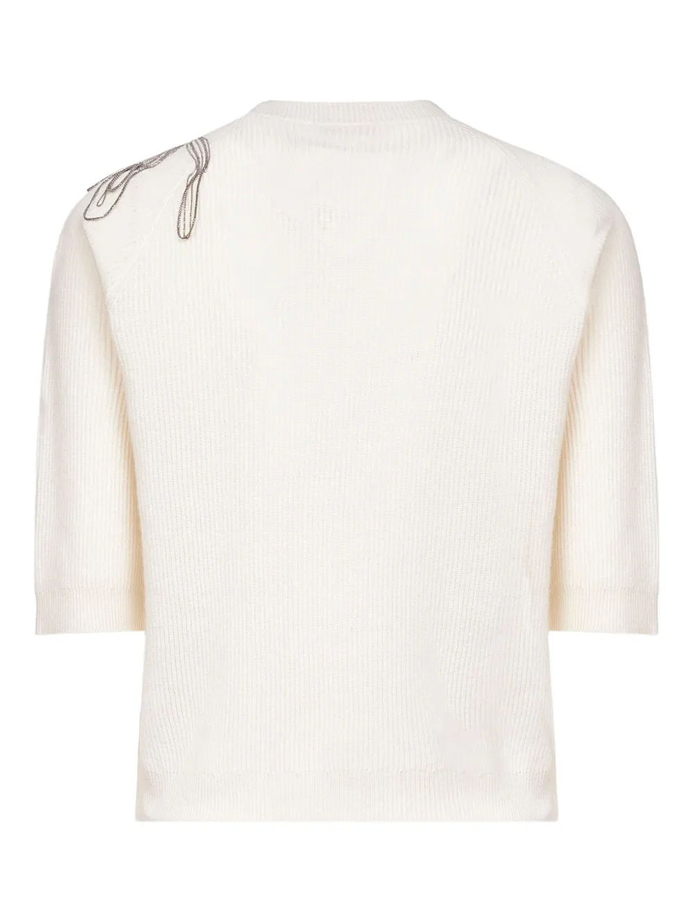 Brunello Cucinelli chain-embellished top - Wit