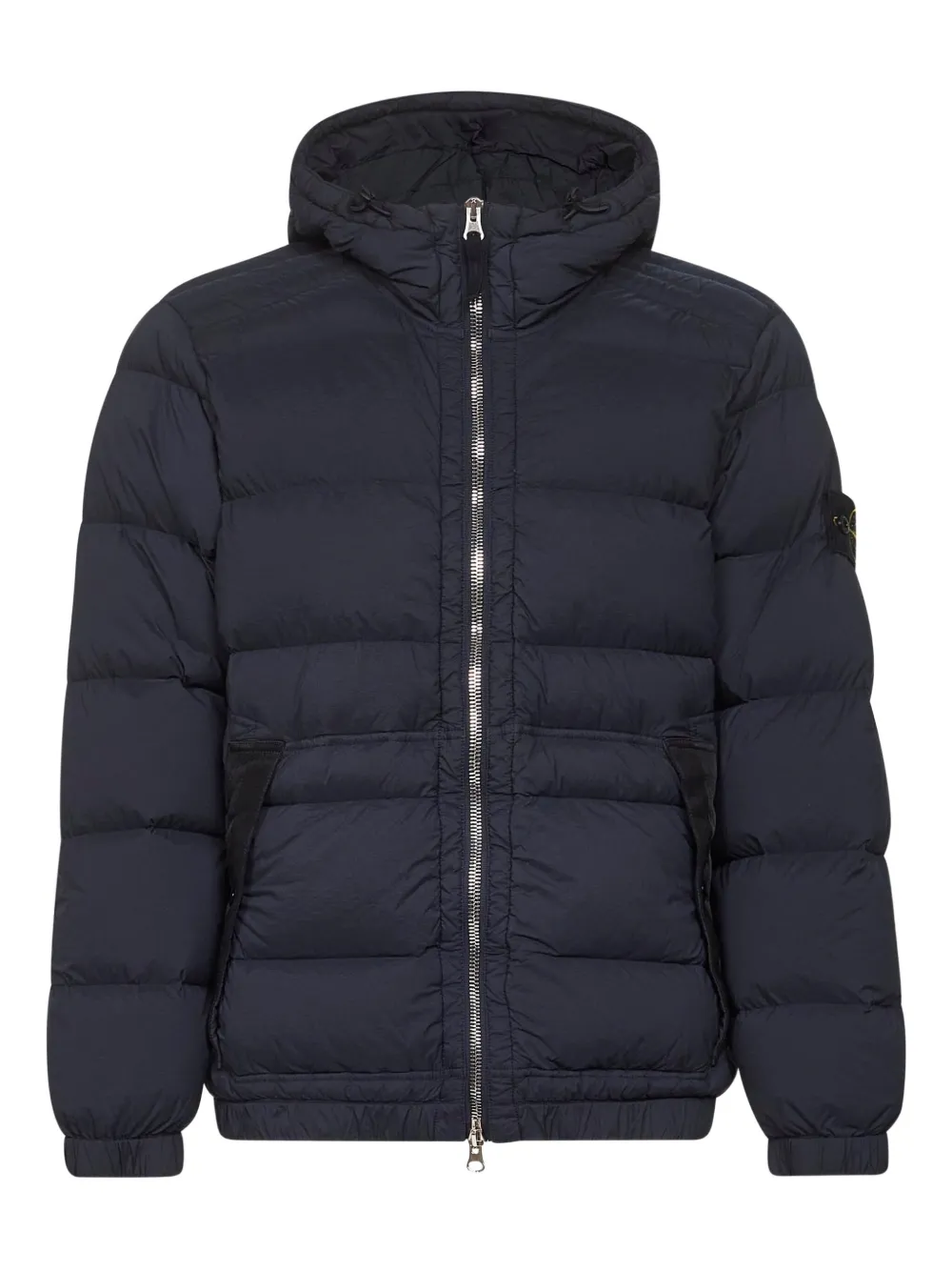 Stone Island Gewatteerd jack met dubbele slippers en rits Blauw