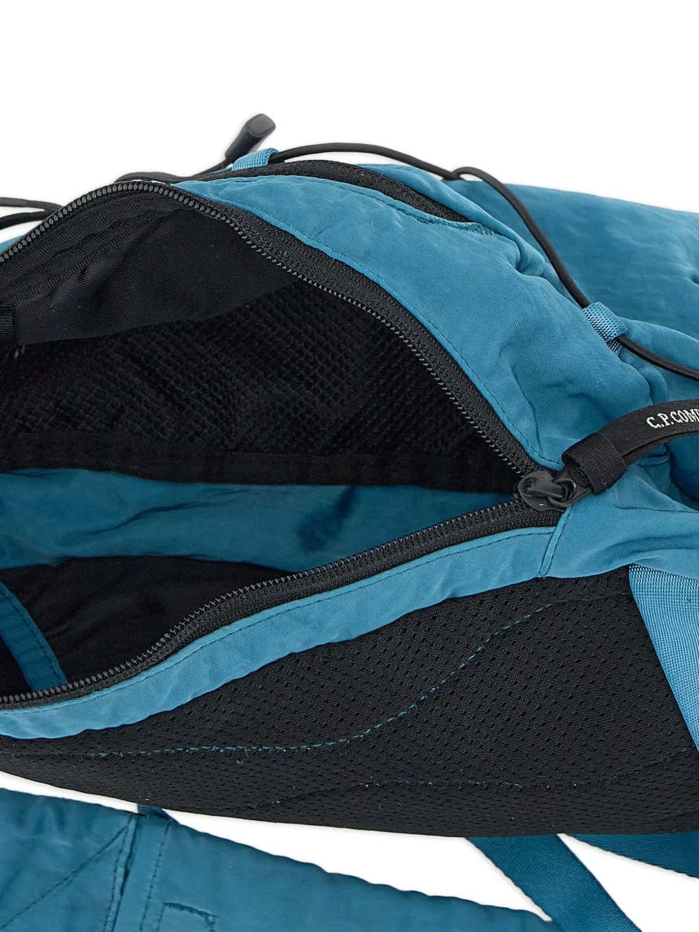 C.P. Company Rugzak met trekkoord en Lens-detail Blauw
