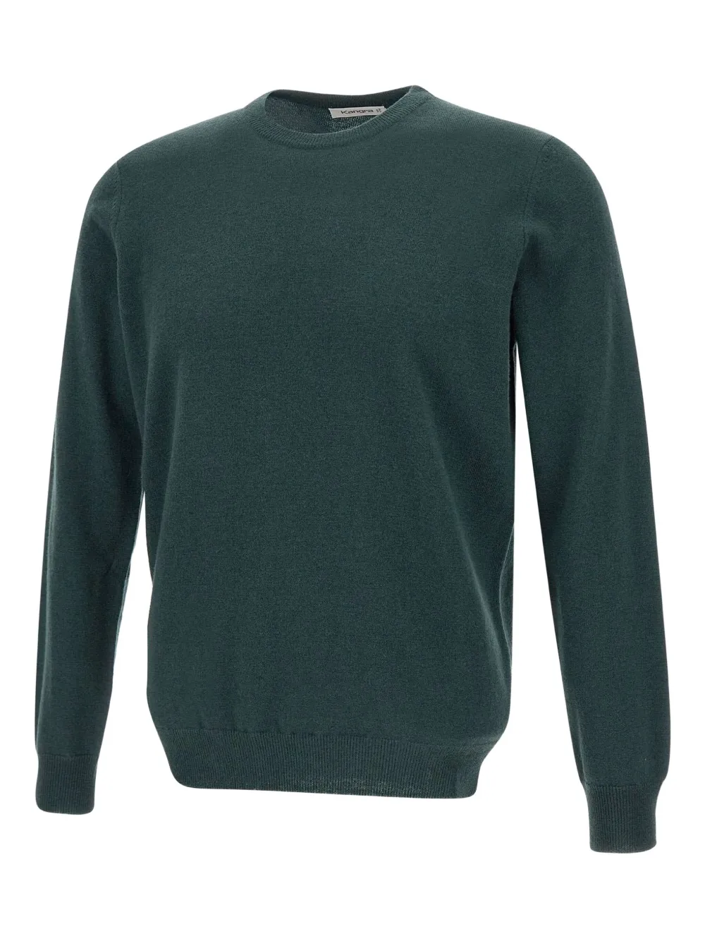 ribbed crew-neck sweater