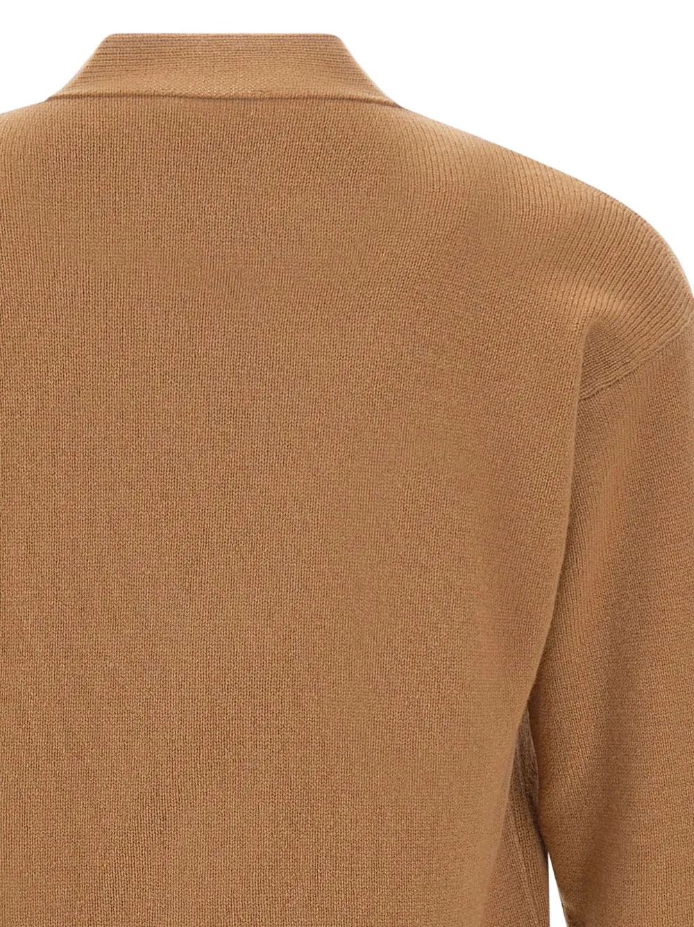 Gran Sasso Vest met V-hals en geribbelde afwerking Bruin