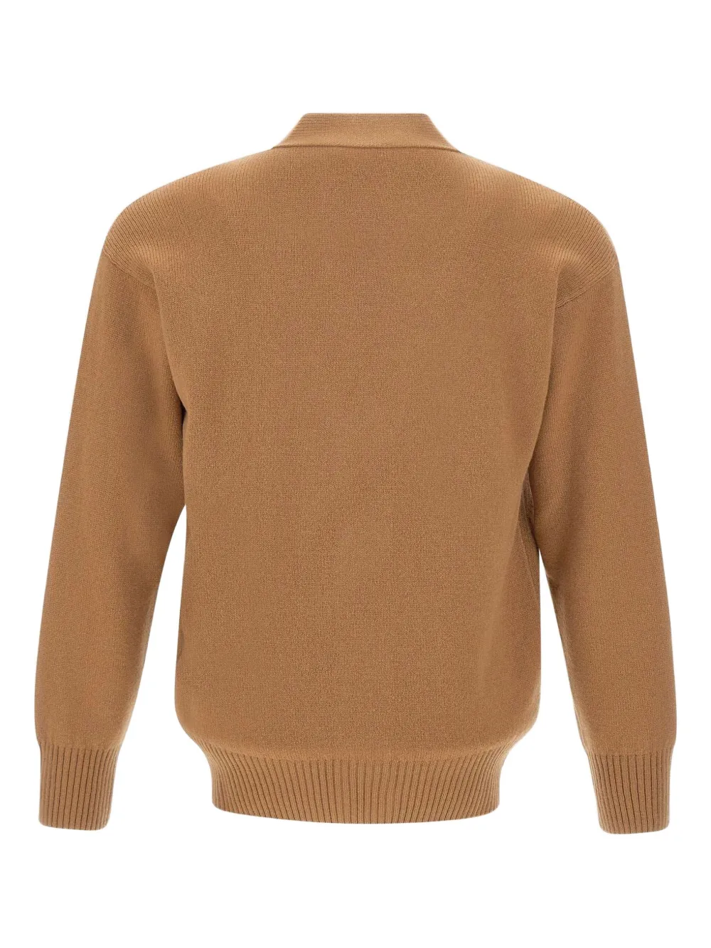 Gran Sasso Vest met V-hals en geribbelde afwerking Bruin