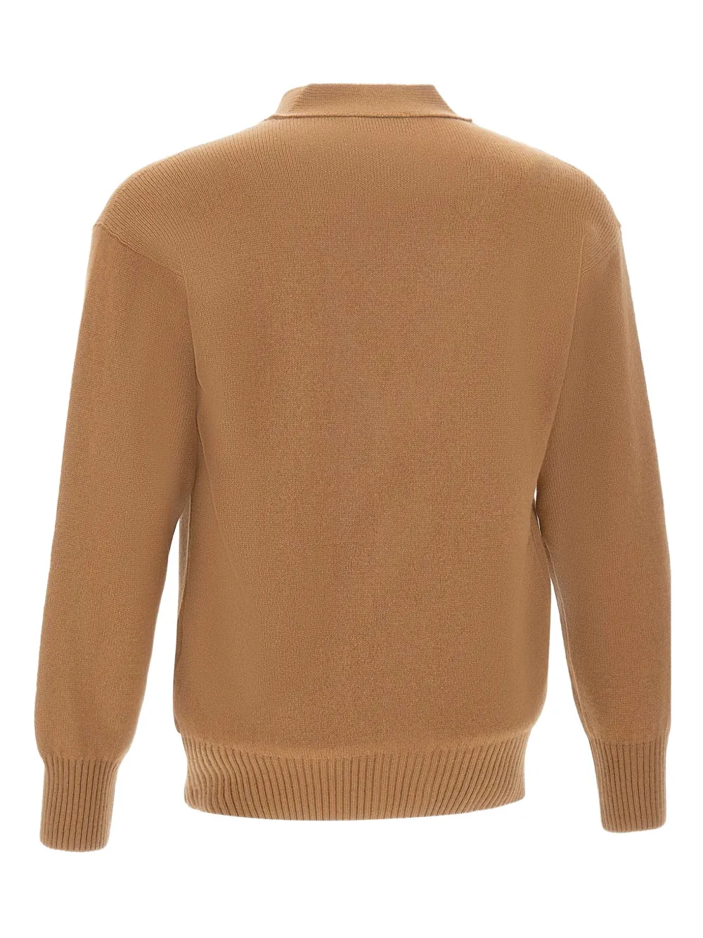 Gran Sasso Vest met V-hals en geribbelde afwerking Bruin