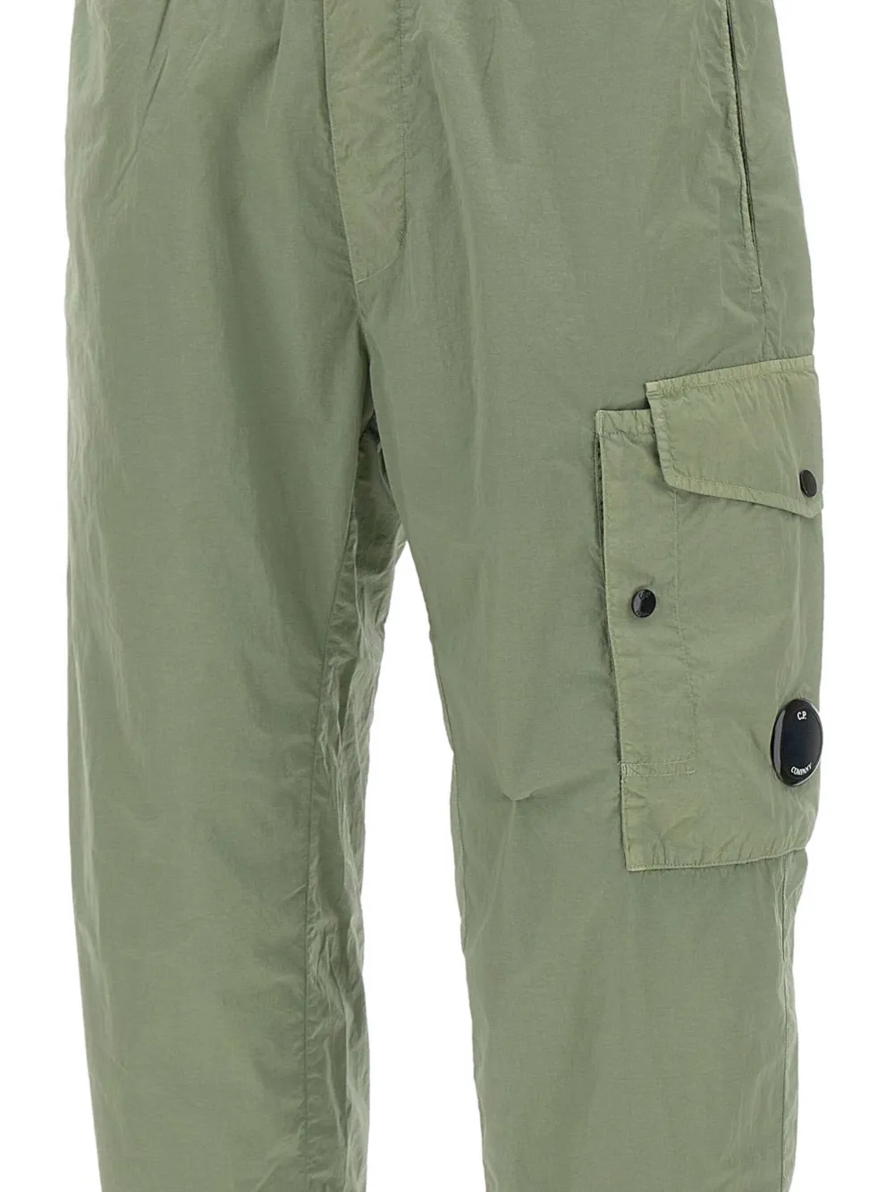 C.P. Company lens-detail pocket-cargo trousers Groen