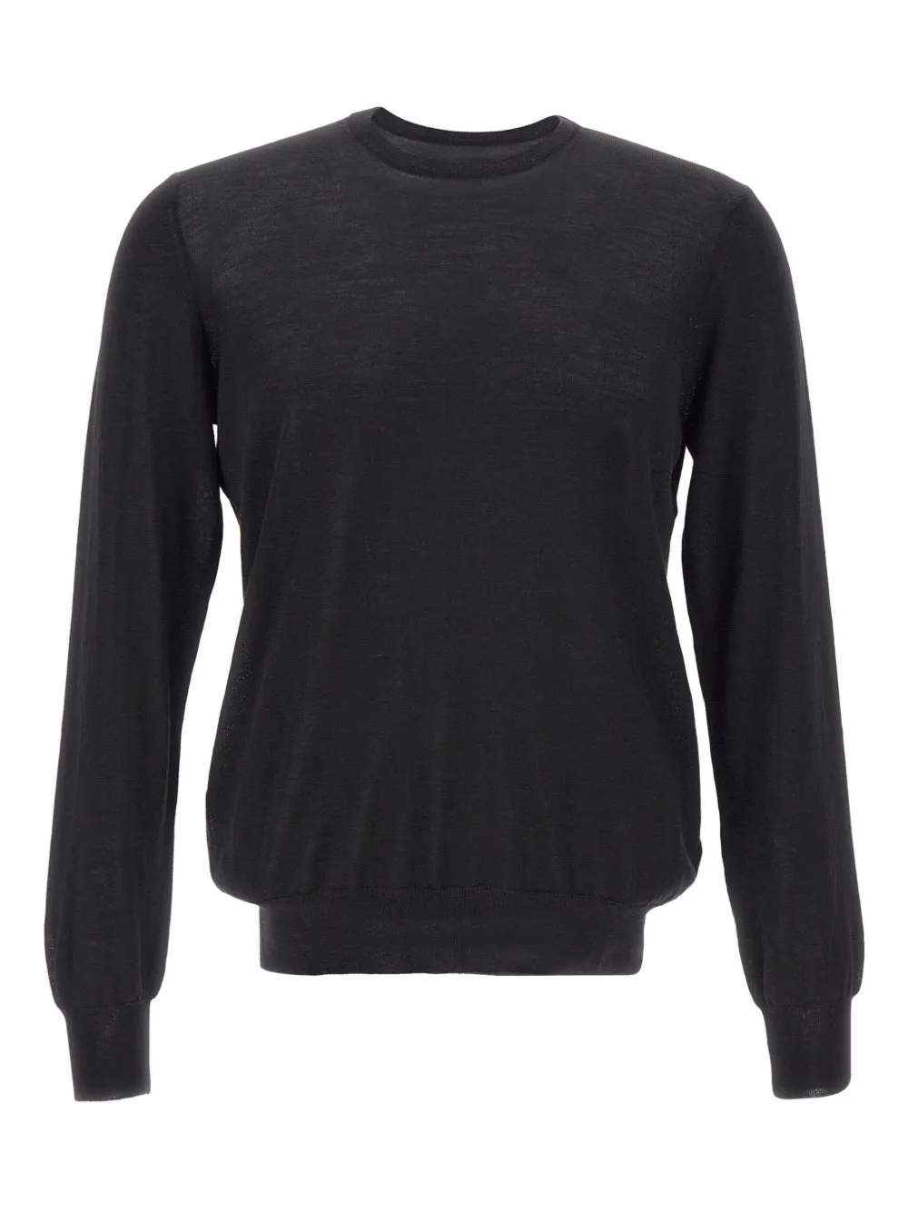 crew-neck ribbed-edge sweater