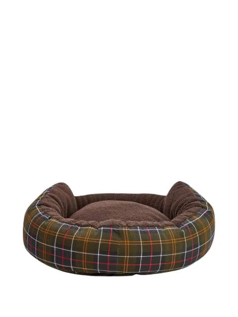 Barbour Snuggle tartan dog bed
