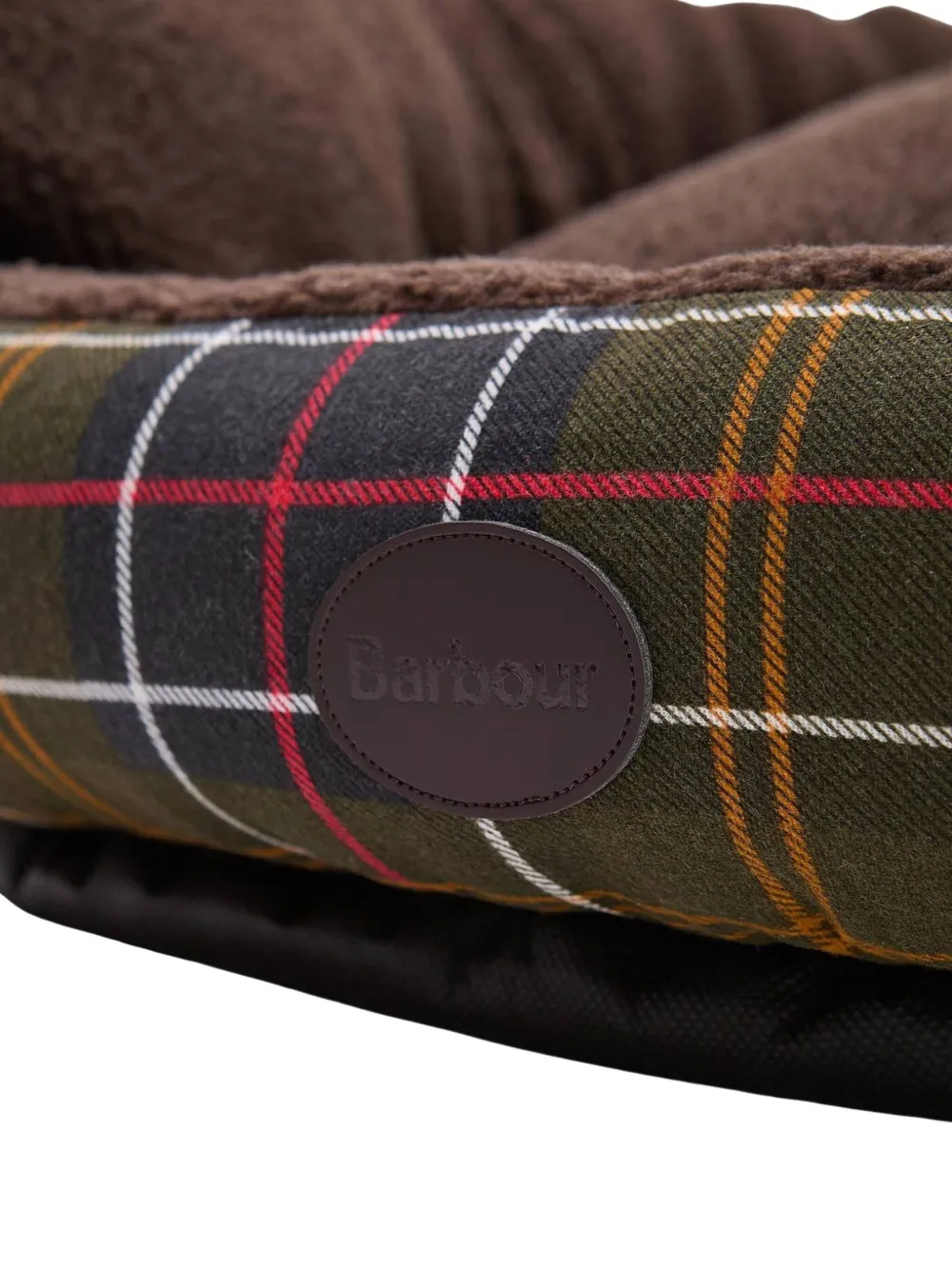 Barbour Snuggle hondenmand met tartan-ruit Groen