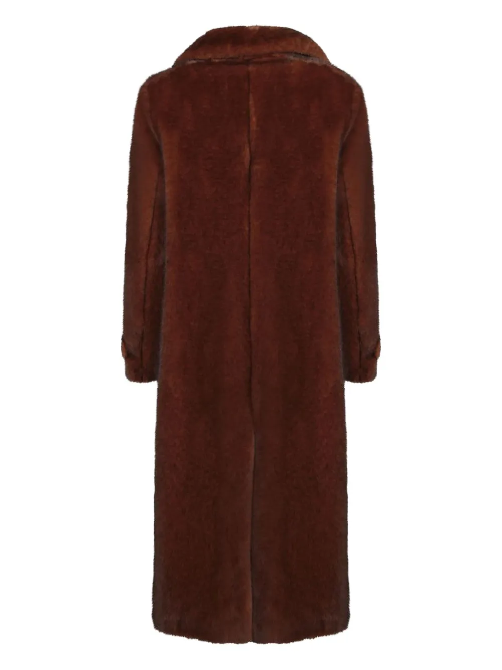 Herno Faux-fur Coat In Brown