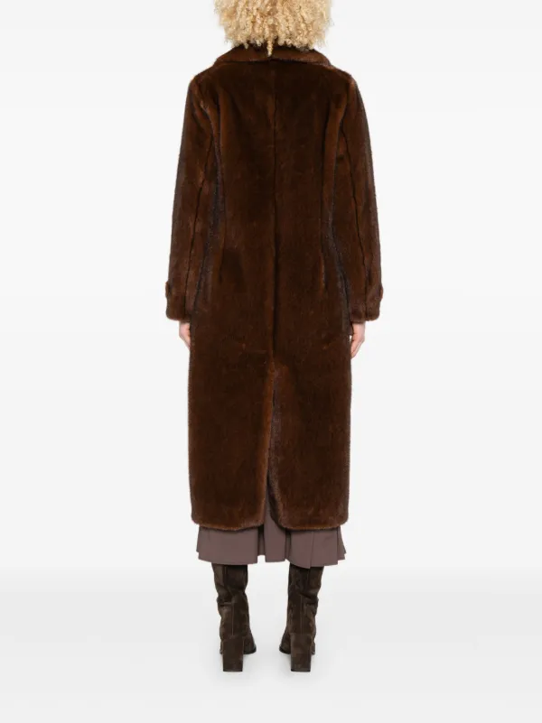 Herno エコファー コート | ブラウン | FARFETCH JP