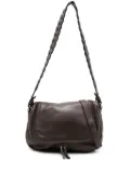 Reptile's House medium braided-strap leather shoulder bag - Brown