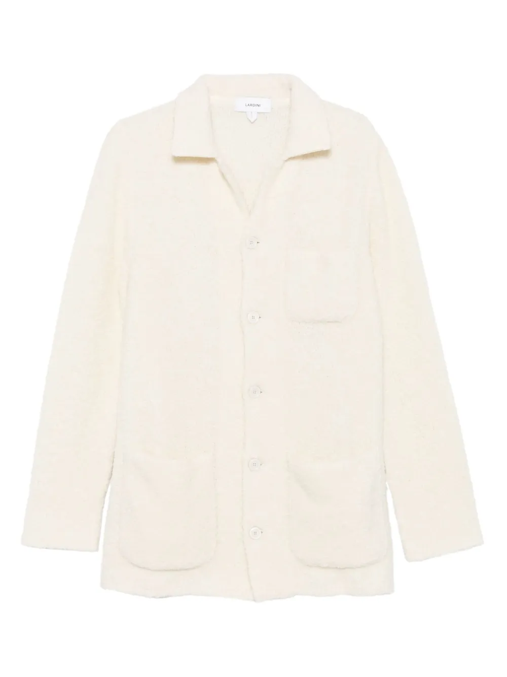Lardini buttoned patch-pocket cardigan | Neutrals | Image 1