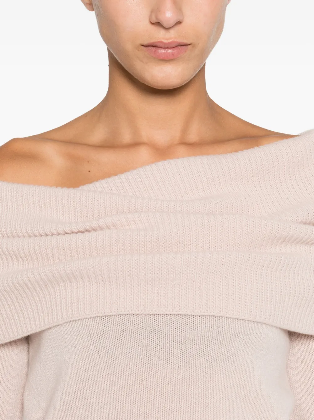 Roberto Collina Off-shoulder trui Roze