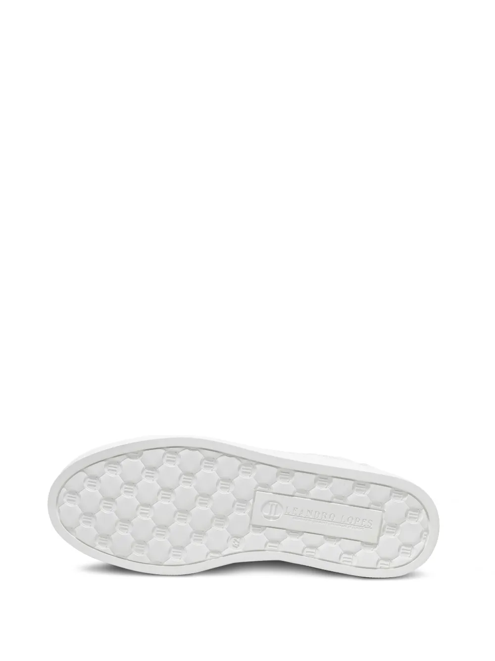 Leandro Lopes Faisca quilted-pattern leather sneakers White