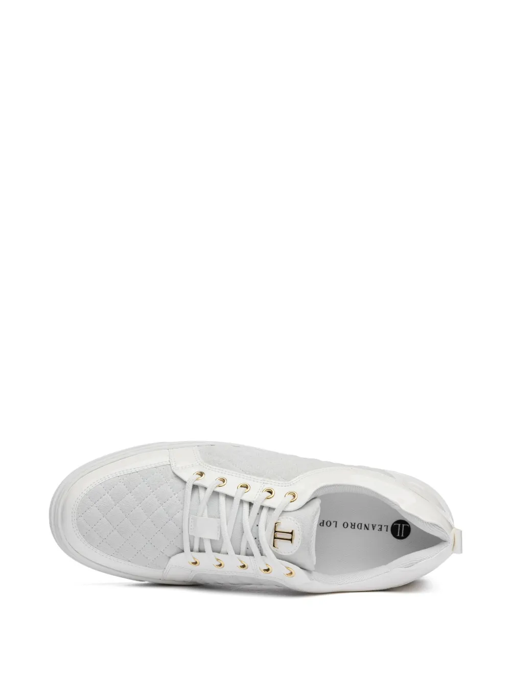 Leandro Lopes logo-plaque sneakers White