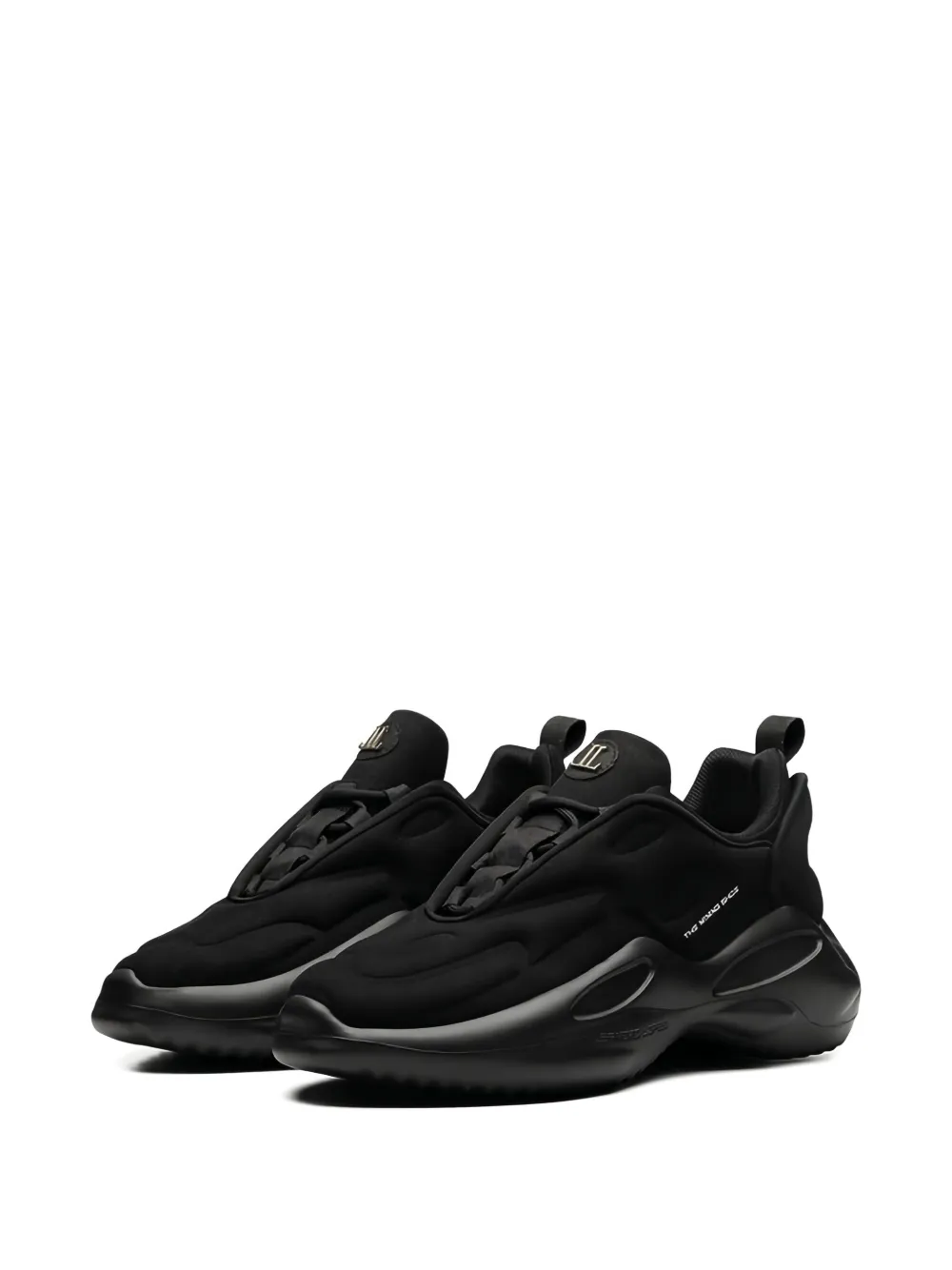 Leandro Lopes Mining logo-print sneakers Black
