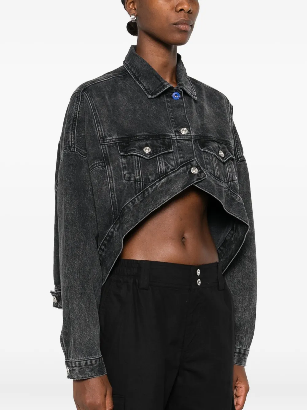 Karl Lagerfeld Denim jack Zwart