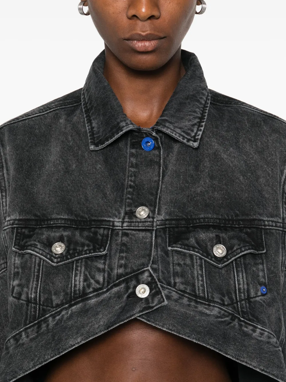Karl Lagerfeld Denim jack Zwart