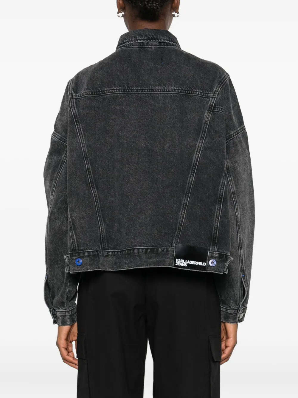 Karl Lagerfeld Denim jack Zwart